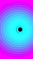 Pulsating Neon Circular Background Pattern. Seamless Loop video