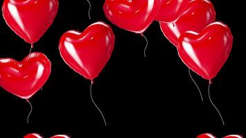 cuore Palloncino alfa ciclo continuo amore su san valentino giorno v2 video