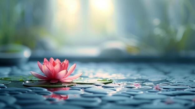 ai generado tranquilo matices y amable curvas crear un calmante fondo para yoga y meditación foto