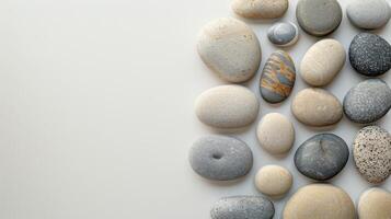 AI generated Assorted Pebble Composition photo