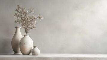 AI generated Serene Vase Arrangement photo
