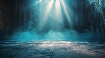 AI generated Beautiful abstract empty cinema background large copyspace area, offcenter composition photo