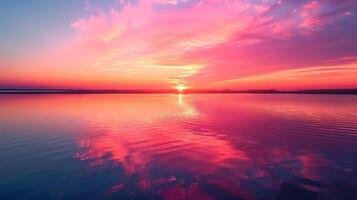 AI generated Sunset Serenity photo