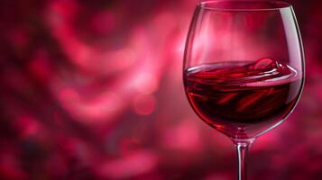 AI generated Crimson Elegance in a Glass photo