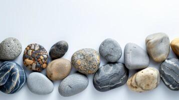 AI generated Assorted Pebble Composition photo