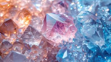 AI generated Sparkling crystals and gemstones, capturing the essence of luxury photo