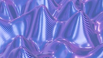 une violet et bleu Contexte avec vagues boucle animation video