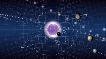 il pianeti nel il solare sistema animazione video