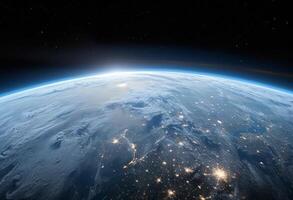 AI generated earth from space wallpapers photo