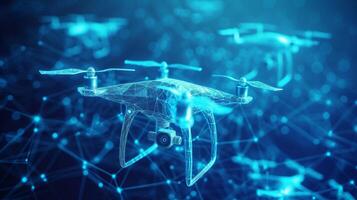 AI generated An Abstract of Advanced Drone Technology photo