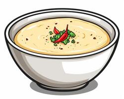 Bowl of Soup With Red Chili photo