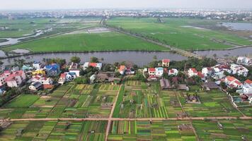 da nang antenne, vietnam landelijk schoonheid video