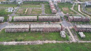 Aerial Decay, Abandoned Urban Housing Development video