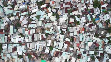 Aerial Urban Density   Colorful Rooftops video
