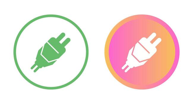 icono de vector de enchufe