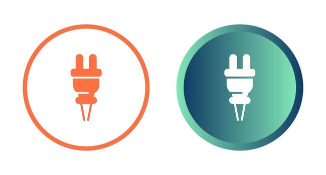 icono de vector de enchufe