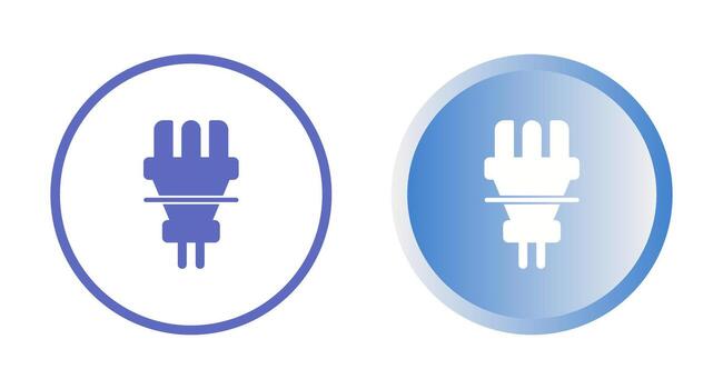icono de vector de enchufe