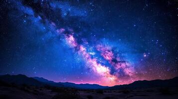 AI generated Starry sky and milky way. photo