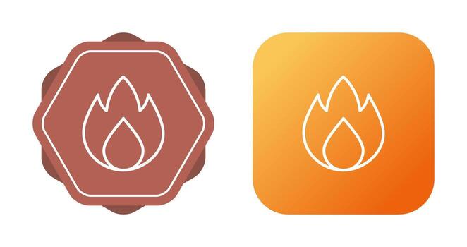 icono de vector de llama