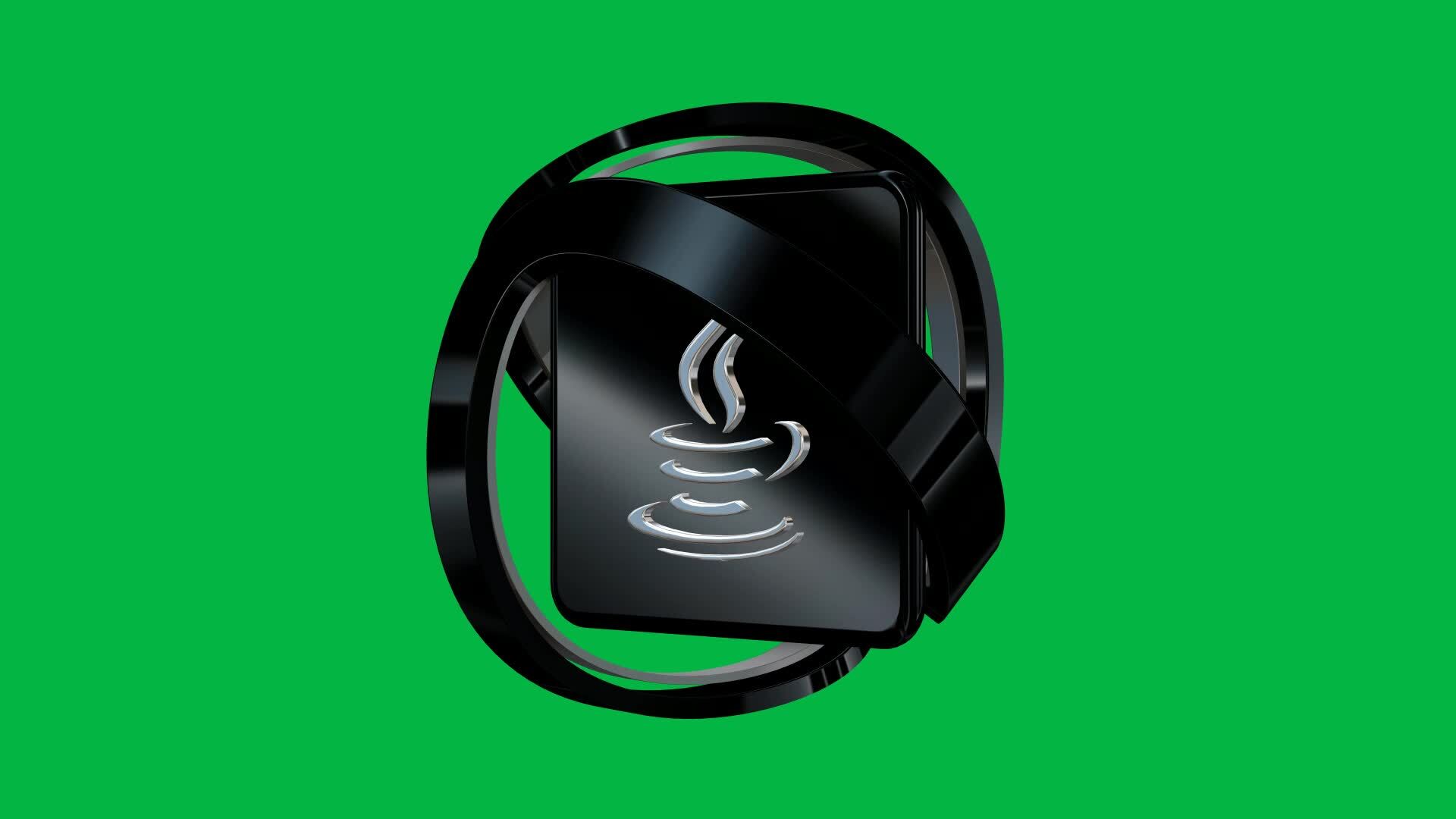 Java Icon Rotation in Original Style, Green Screen, Looped, Unique ...