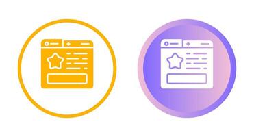 Favourite Page Vector Icon