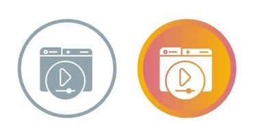 Video Player Vector Icon