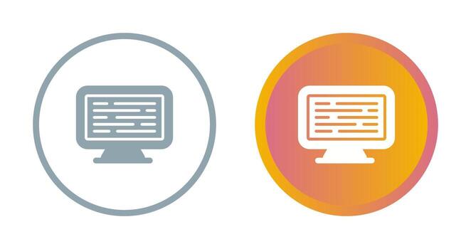 Computer Vector Icon