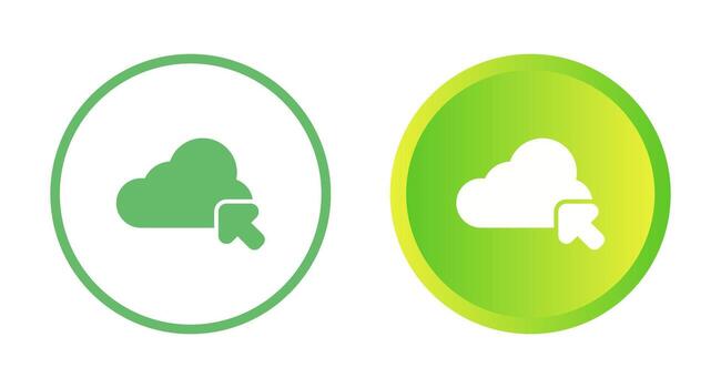 icono de vector de nube