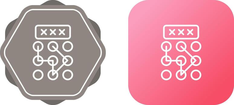 Pattern Lock Vector Icon