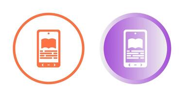 E book Reader Vector Icon