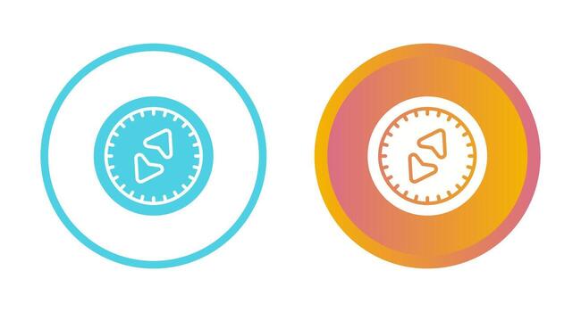 icono de vector de brújula