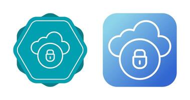 Cloud Security Vector Icon