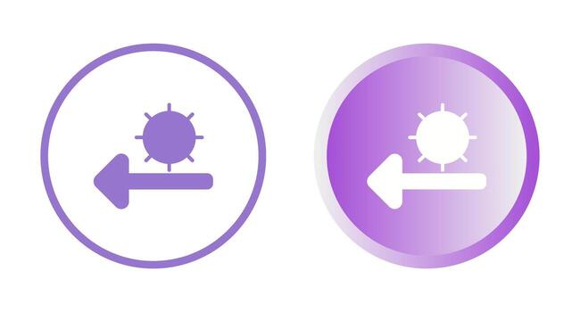 icono de vector de sol