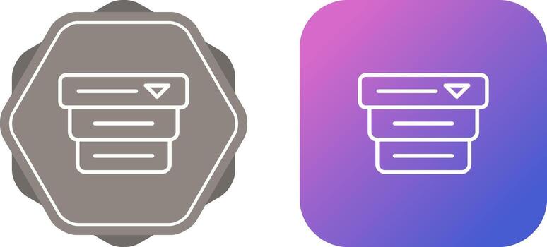 Drop Down Menu Vector Icon