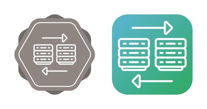 nube migración vector icono