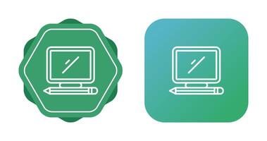 icono de vector de computadora de escritorio