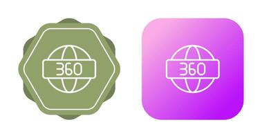 360 Degrees Vector Icon