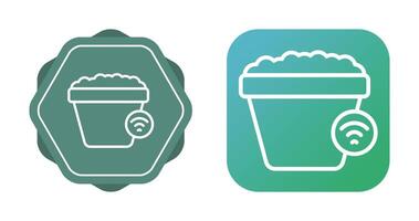 Smart Plant Pot Vector Icon