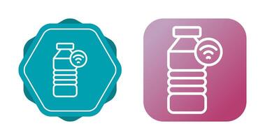 Fitness Smart Water Bottle Vector Icon