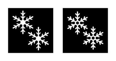 icono de vector de copos de nieve