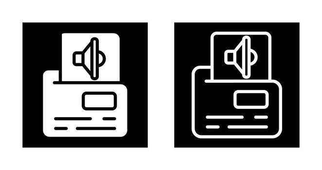 icono de vector de carpeta