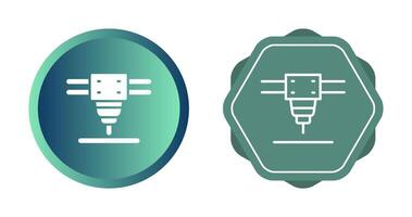Laser Cutting Machine Vector Icon
