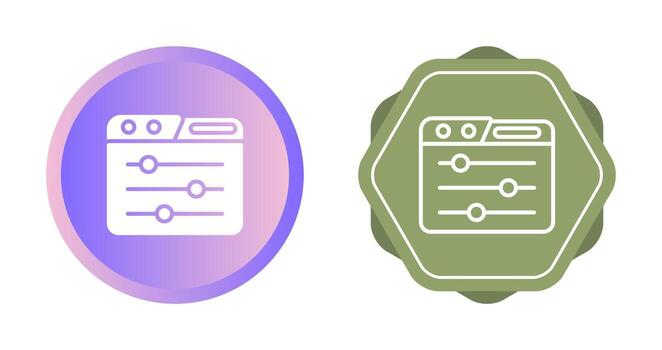 Control Panel Vector Icon