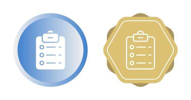List Check Vector Icon