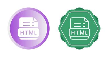 icono de vector html