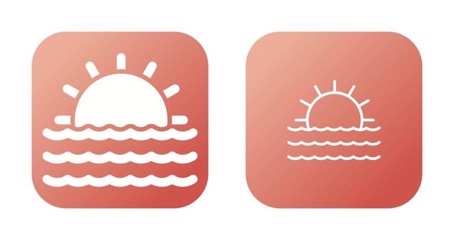Sunset Vector Icon