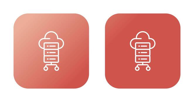 icono de vector de computación en la nube
