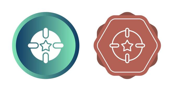 icono de vector de destino