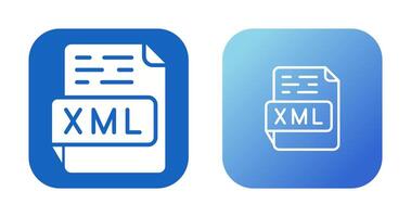 icono de vector xml