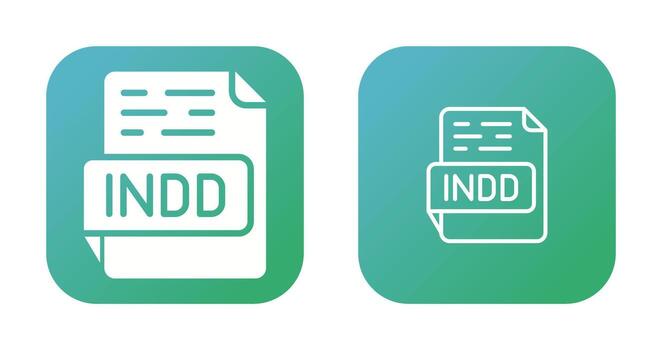 INDD Vector Icon